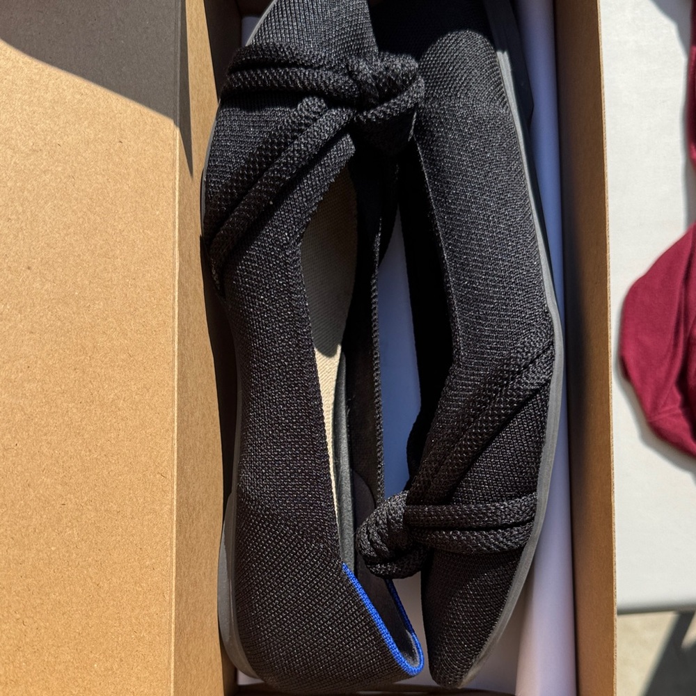 Rothy's Black Knotted Flats